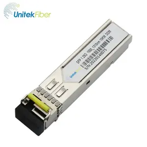 Transceiver profesional pabrik Shenzhen 1550nm 80km biaya rendah modul optik konektor SC/LC modul transceiver sfp 1.25G