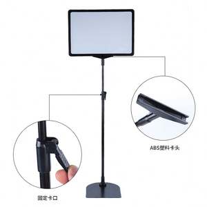 Présentoir métallique de haute qualité pour affiches, étiquettes de supermarché, bonbons, déchets, épicerie, utilisation en magasin, support d'étiquettes avec échantillon gratuit - Product Image 3