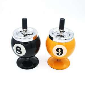Cendrier créatif pour billard 9 boules, anti-flottation, à pression, portable, avec/<span class=keywords><strong>sans</strong></span> base, décoration pour club de billard, cadeau - Product Image 3