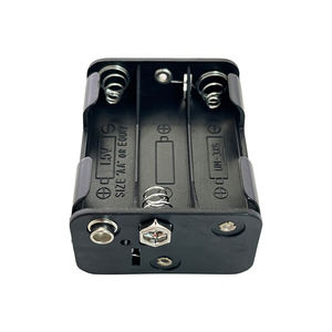 OKYN231217-3 Boîtier de support de pile double face en plastique 6*AA avec boucle pour pile 9V - Product Image 5