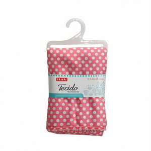 Tessuto a pois Ilan 100x150 cm, pois rosa e bianchi per lavori artigianali - Product Image 2