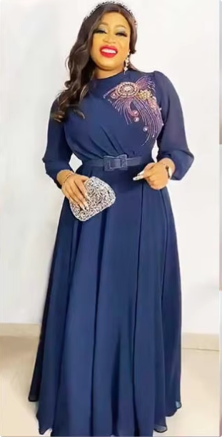 green emerald velvet dress Ladivine 7493
