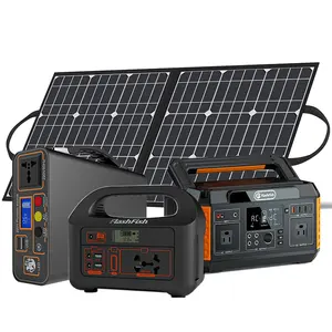 Dropshipping sıcak satış şarj pil 500 Watt güneş jeneratörü bankalar kaynağı 500 W taşınabilir güç istasyonu için açık