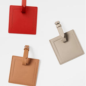 Etiquettes à bagages d'aéroport en cuir véritable en vrac d'usine étiquette de sac de <span class=keywords><strong>voyage</strong></span> de valise carte d'embarquement d'<span class=keywords><strong>avion</strong></span> personnalisée avec couverture privée - Product Image 6