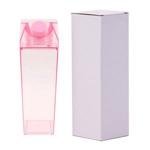 500Ml Rectangle Transparent <b>Milk</b> Carton Shaped Plastic Water <b>Bottle</b> Wholesale - Product Image 4