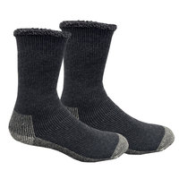 Chaussettes en laine mérinos à tricot épais et entièrement en molleton, chaussettes thermiques rembourrées pour la randonnée, le camping et les sports de plein air