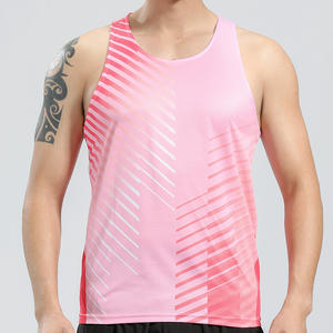 Camiseta Deportiva para Hombre, 100% Poliéster, Ligera, de Secado Rápido, para Entrenamiento Atlético, Chaleco de Gimnasio - Product Image 2