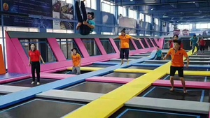 Grand parc de trampolines interactifs parent-enfant d'intérieur Parc d'attractions personnalisable Fabricant d'équipement - Product Image 6