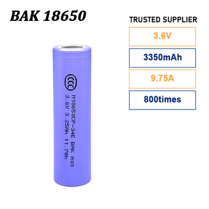 Batterie agli Ioni di Litio Cilindriche N18650CP 34E 3350mAh 3.6v Versatili, Adatte per Dispositivi Medici - Product Image 1