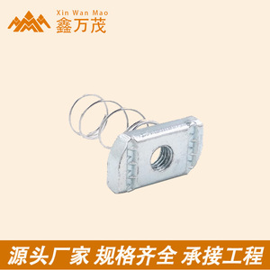 Écrous à ressort galvanisés en acier au carbone Q235, galvanisés à chaud, anti-desserrage, pour système de montage solaire - Product Image 2