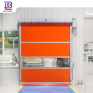 Thiết kế mới của hiện đại chống cháy nhanh chóng cán màn trập tự động nâng và mở của cửa bên ngoài PVC cán màn trập cửa - Product Image 5