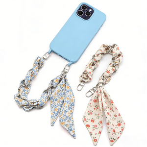 Cordón versátil de 120 cm de largo para teléfono, cadena dorada, correa trenzada para llevar el móvil cruzado, accesorio para bolsos. - Product Image 4