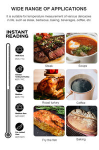 Kostenloses Muster Küchenzubehör Schnelllesendes Digitales Fleisch-Kochthermometer mit Klappsonde Grillthermometer - Product Image 5