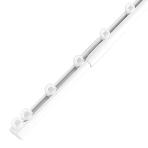 Punch Free Tension Rod Style Telescopic <b>Curtain</b> Track Flexible Length Small Window Rail - Product Image 1