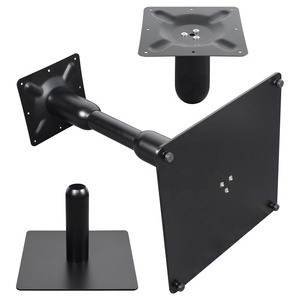 Mesa de comedor de lujo de Metal comercial pintura de hierro Base negra restaurante/cafetería/mesa de comedor de negocios - Product Image 6