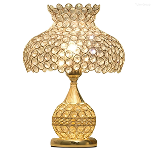 Phong cách Châu Âu đèn bàn, đèn bàn pha lê, đèn cạnh giường ngủ, Thạc sĩ phòng ngủ ánh sáng sang trọng trang trí đèn bàn - Product Image 4