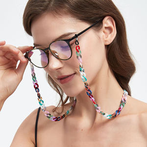 Chaînes de <span class=keywords><strong>lunettes</strong></span> de soleil en acrylique mat tendance pour femmes et hommes, cordons de <span class=keywords><strong>lunettes</strong></span> de lecture, porte-<span class=keywords><strong>lunettes</strong></span>, sangle de cou, lanière - Product Image 5