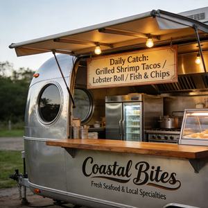 Camions de cuisine mobiles entièrement équipés, camions de restauration avec fenêtre de service, camions à pizza - Product Image 6