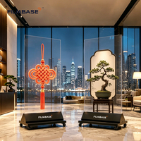 Affichage LED transparent en verre MG-6 1200x2000mm, signalétique numérique portable approuvée