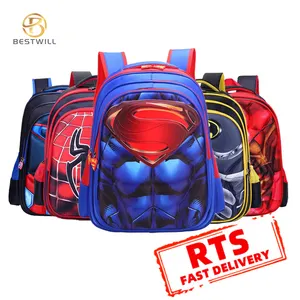 Wholesale 3D School Mochila Backpack Waterproof Kids Backpack Comic School Bag Student Bookbag kids backpack