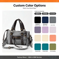 Sac fourre-tout pour femme, sac à main rétro en toile grande capacité, fermeture éclair, voyage, vente en gros, OEM, logo personnalisé