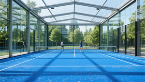 <span class=keywords><strong>Terrain</strong></span> <span class=keywords><strong>de</strong></span> sport panoramique intérieur/extérieur en verre pour pickleball, <span class=keywords><strong>padel</strong></span> et tennis avec tapis <span class=keywords><strong>de</strong></span> sol – Vente en gros - Product Image 2