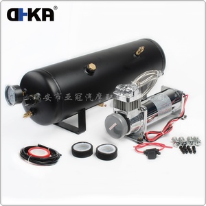 Kit de Bocina de Aire de 8 Trompetas de <span class=keywords><strong>12V</strong></span> con Luz y Tanque Compresor de Gran Presión de Aire de 12L para Camión, Barco y Tren AS192+AS097ABDUAL - Product Image 2