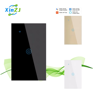 מתג חכם XZJ US קיר חשמלי 1/2/<span class=keywords><strong>3</strong></span>/4 כפתורים, תואם טויה, מגע, Wifi, <span class=keywords><strong>3</strong></span> דרך, עם מקסימום. זרם של 6A ו-10A - Product Image 1