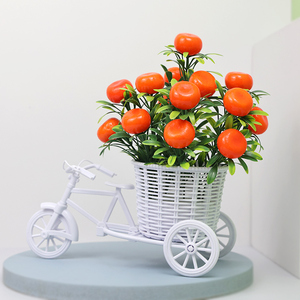 Grosir karangan bunga buatan sutra peony plastik bunga pernikahan keluarga murah dekorasi sepeda buah Natal - Product Image 2