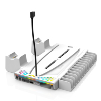 Station de refroidissement et de charge STK-DZ505 PS6 avec support de batterie, ports USB et boîte de protection