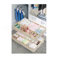 Organisateur de tiroirs 14 pièces compatible avec les tiroirs de commode Malm, boîtes de rangement carrées pliables en plastique, séparateurs pour vêtements