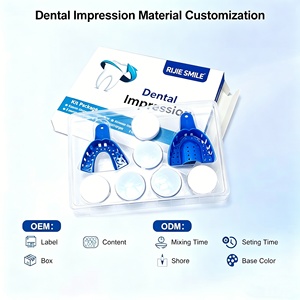 Kit de moldeo <span class=keywords><strong>dental</strong></span> personalizado <span class=keywords><strong>con</strong></span> base de masilla VPS de grado alimenticio y jeringa ligera para impresiones dentales - Product Image 2