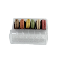 Boîte d'emballage alimentaire jetable en plastique PET transparente carrée, avec gaufrage/vernissage, pour sandwichs, salades, chips, aliments en conserve