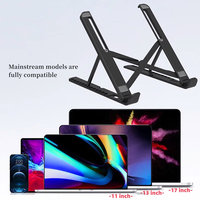 LuXuGift Nouveau Support Pliable pour Ordinateur Portable et Tablette, Support de Téléphone, Rehausseur Réglable sur 13 Niveaux, Support Portable pour Ordinateur Portable, Support de Refroidissement en ABS