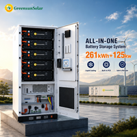 Armoire de stockage d'énergie liquide de 261 kWh, solution BESS mature avec EMS intelligent pour les applications C&I