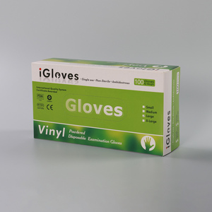 Cost Effective Food Service Disposable Vinyl Gloves 24CM Silicone-Free <b>Powder</b>-Free Non Sterile Clear Smooth <b>Texture</b> Customizable - Product Image 6