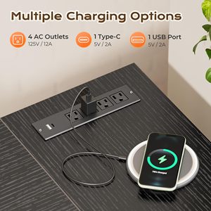 Đơn Giản Hiện Đại Mở Rộng Bàn Văn Phòng Gỗ Rắn Và Melamine Cho Nhân Viên Máy Tính Sử Dụng Đa Năng Đồ Nội Thất - Product Image 5