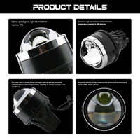 Phares de projecteur laser bi-LED VAHID F18 super lumineux de 3 pouces, faisceau haut et bas intégré, phare antibrouillard universel pour camion et SUV