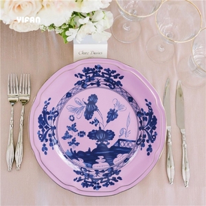 Tradition Tableware Shanxi Porcelain Plate Dinner Plates for Weddings Floral Design Customization <b>Dinnerware</b> Sets - Product Image 1