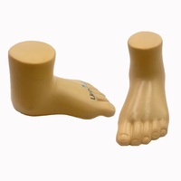 Jouet anti-stress en mousse PU en forme de pied à prix réduit, balles anti-stress en mousse de haute qualité en forme de pied