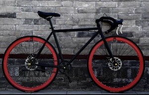 26 Inch <strong>Fixed</strong> Gear Bicycle Flying Bicycle Male Road Racing Bike Disc Brake Mountain Bike for Adults - Product Image 6