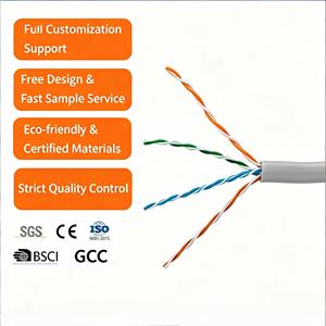 Câble Ethernet Cat6 haute vitesse, câble LAN blindé en cuivre massif pour <span class=keywords><strong>Internet</strong></span> Gigabit, routeur CCTV, réseau - Product Image 1