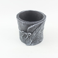 Pots de fleurs modernes et durables en ciment, écologiques, pour la maison, l'extérieur et le bureau, avec fonction de plantation