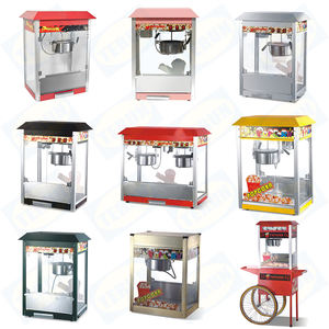 Máquina de palomitas de maíz con carrito para cine, snack bar, máquina de palomitas de maíz comercial con iluminación interna - Product Image 6