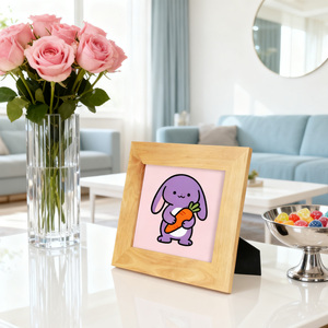 2026 xu hướng sản phẩm cạnh rộng rắn Alder khung gỗ với kính 5x7 Wall Mount Poster hiển thị hình ảnh bằng gỗ khung - Product Image 3