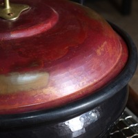 Pot en cuivre artisanal de grande taille avec poignée, design classique, anti-brûlure, durable, pour cuisinière à gaz et à induction, pot à soupe et à ragoût