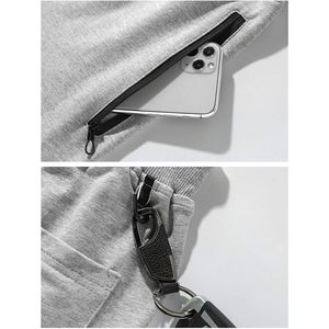 FOXA Pantalon de survêtement pour homme, bas ouvert, avec poches zippées, en polyester respirant, pour la salle de sport et les occasions décontractées - Product Image 3