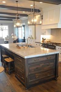 Personnalisation simple d'armoires de cuisine, plan de travail en quartz, intégration de cuisinière en îlot, personnalisation d'armoires de cuisine - Product Image 5