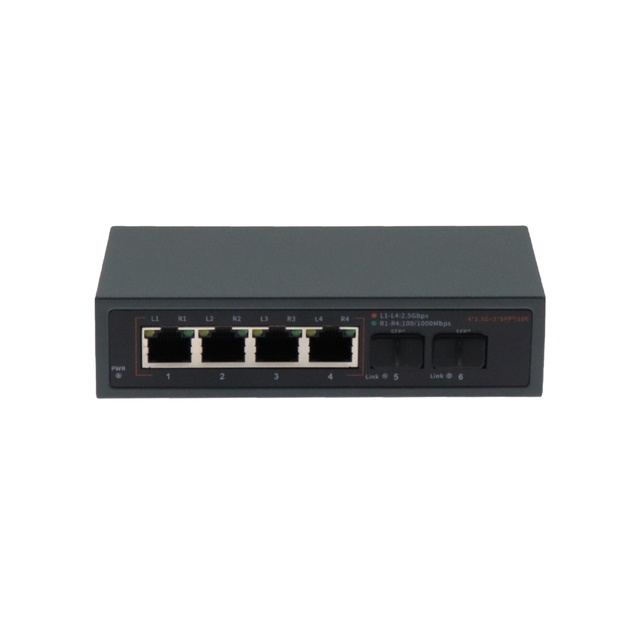 4x2.5Gbps RJ45 Ports + 2 X10G SFP+ Fiber Ports Ethernet Switch
