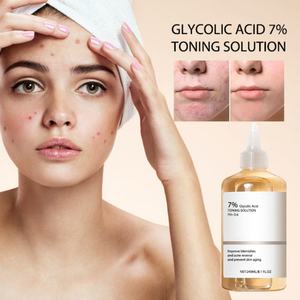 100ML Glycolic Acid 7% <b>Skin</b> Toner Face Care Solution for Acne Removal and Deep Hydration Moisturizing <b>Skin</b> Rejuvenation - Product Image 3